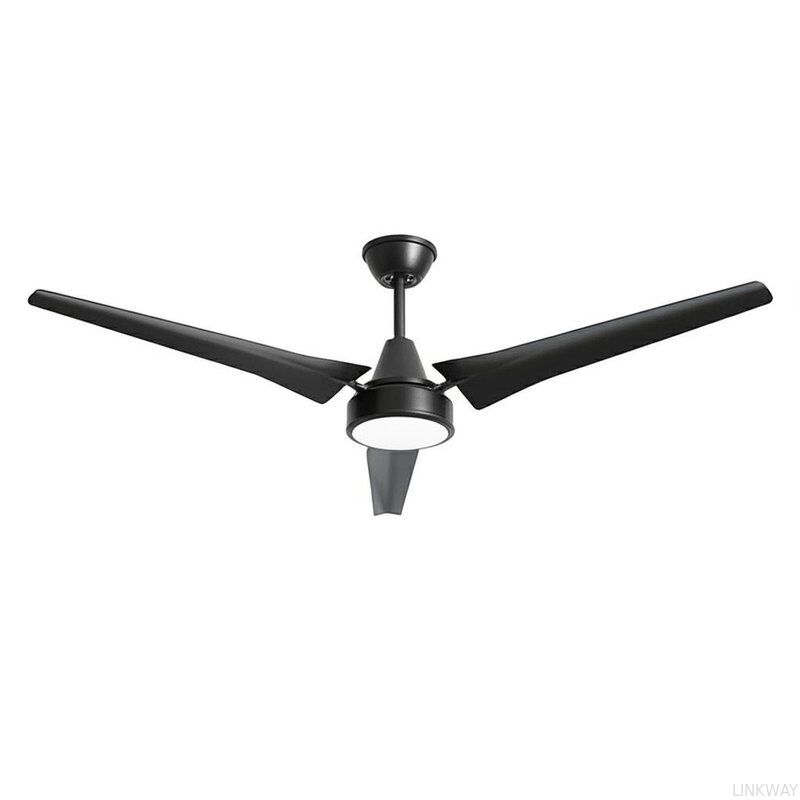 Reversible Blades Modern LED Ceiling Fans Including Remote Control for Flexible Operation and Cooling in Commercial Areas