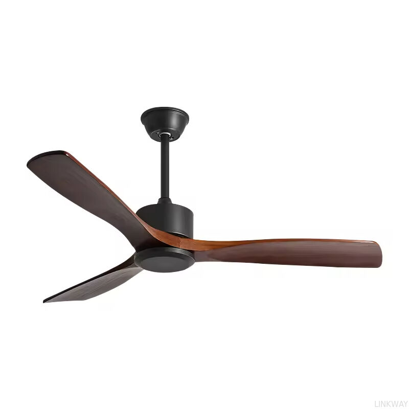 Modern Designer Decorative Chandelier Vintage Bedroom Luxury Wood Ceiling Light Remote Control Ceiling Fan Chandelier