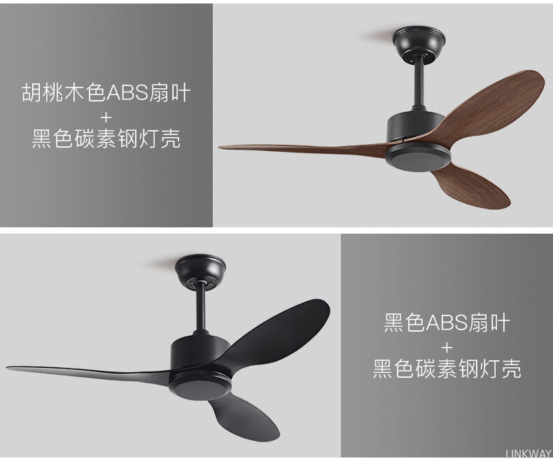 52 48 Ceiling Fan Decorative Modern Smart White Black  Ceiling Fan Without Light