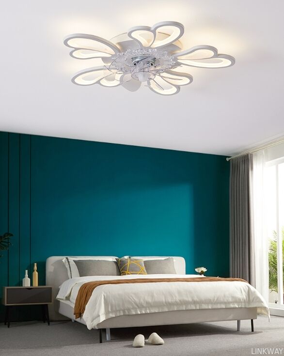 LED Ceiling Chandelier Modern Luxury Living Room Dining Room Kitchen Bedroom Decorative Art Ceiling Fan Light