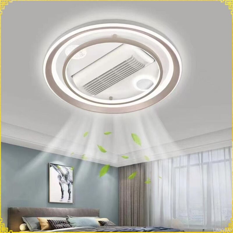 Hot-Selling Modern Smart Off-line Voice Remote Control Ceiling Fan With Lamp Bladeless Ceiling Fan With LED Light for Bedroom