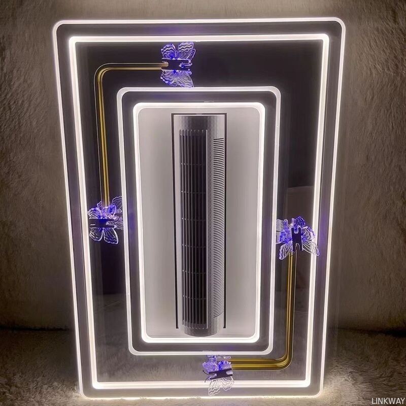 Linkway New Bladeless Butterfly Ceiling Fan Light Invisible Full-spectrum Eye-protection with Remote Control for Living Room