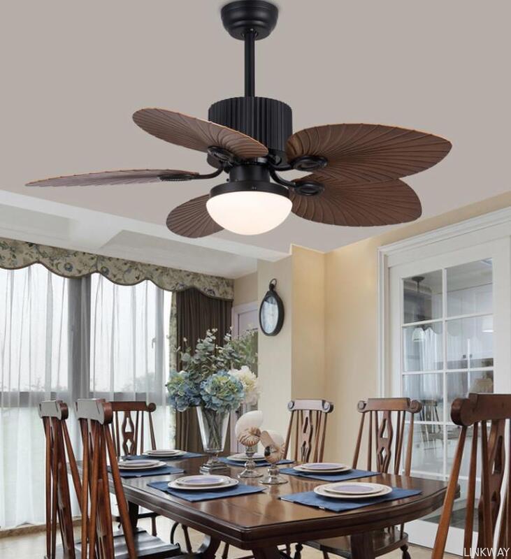 52 Inch Ceiling Fan with Light Kit  with Remote Control 5-blades ABS Fan Light