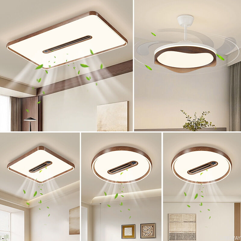 Modern Design Square Ceiling Fan High Quality Ceiling Fan With Light and Remote Control for Bedroom