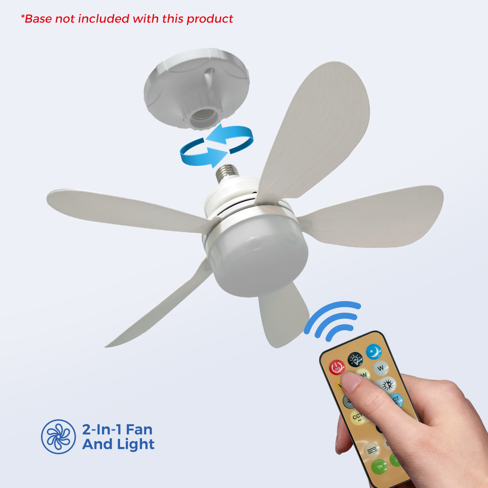 Manufacturer 16 Inch LED Ceiling Fan Lights Remote Control E27 Ventilador Ceiling Fan Lamp