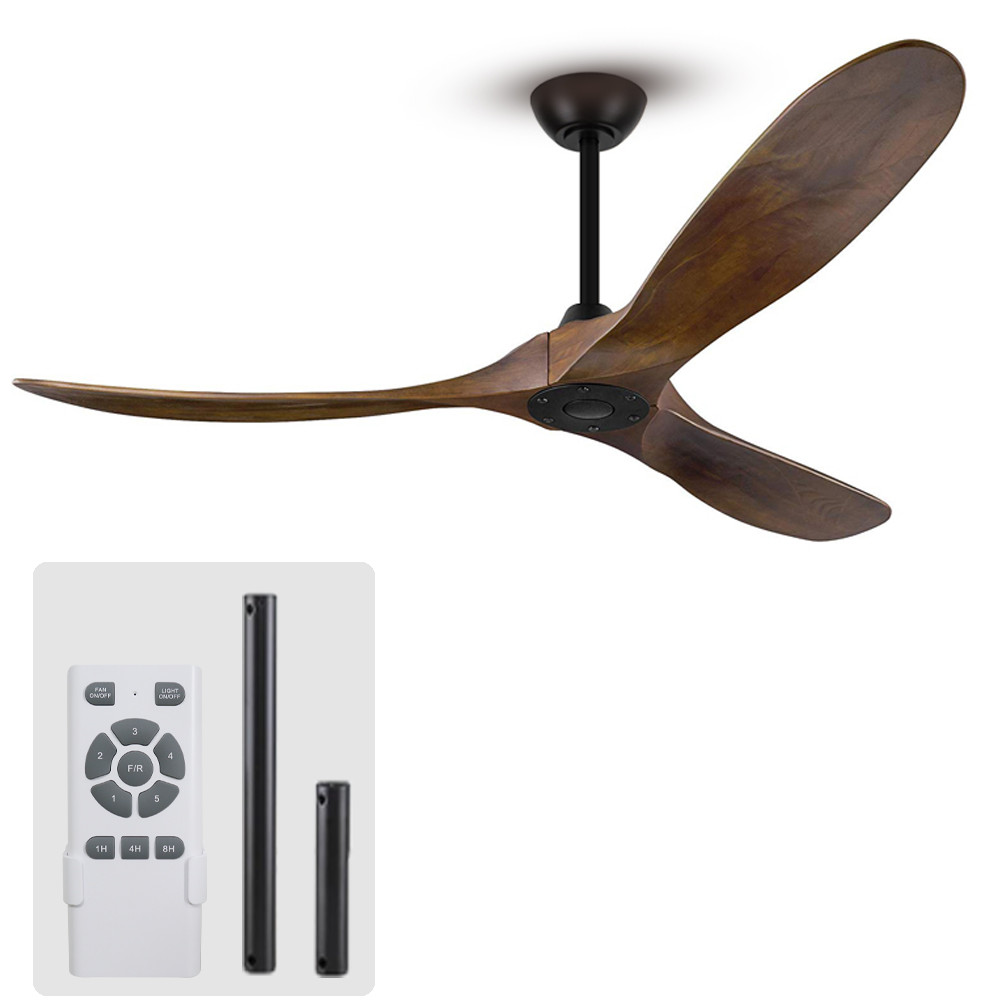 Manufacturer 3 Blades Modern LED Ceiling Fans 60 Inch Outdoor Indoor Ceiling Fan Without Light
