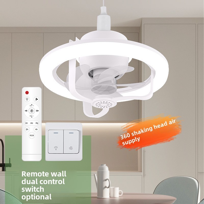 Wholesale   110V-240V Modern Ultra Quiet Ceiling Fan With Light Cross Border Aromatherapy Shaking Head