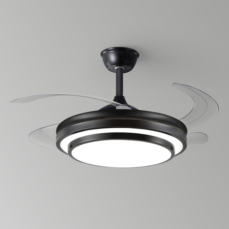 Manufacturer Remote Control LED Bedroom Ceiling Fan Modern Retractable Ceiling Fans With LED Lights