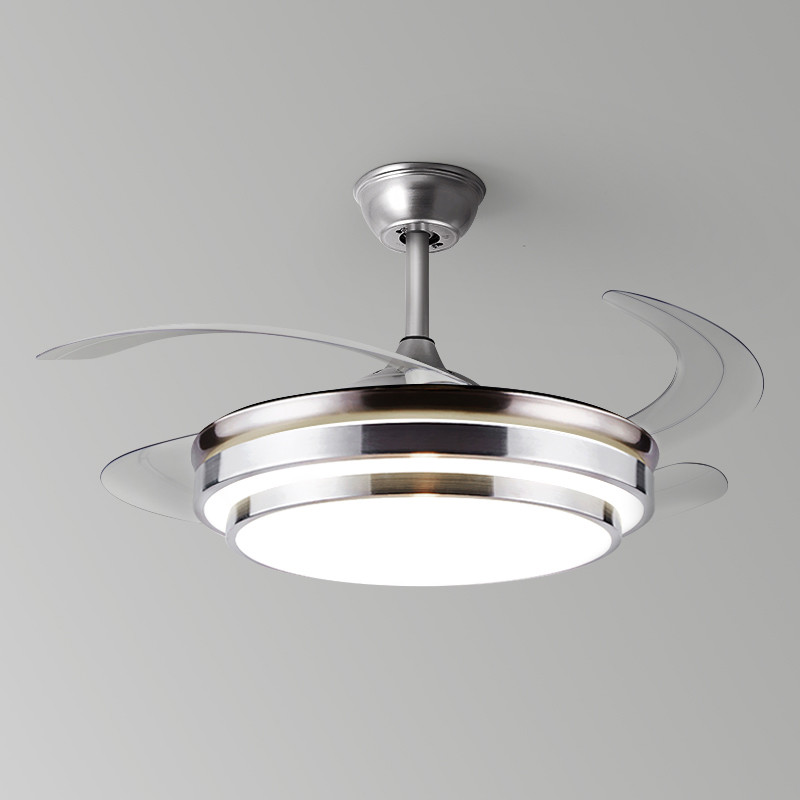 Manufacturer Remote Control LED Bedroom Ceiling Fan Modern Retractable Ceiling Fans With LED Lights