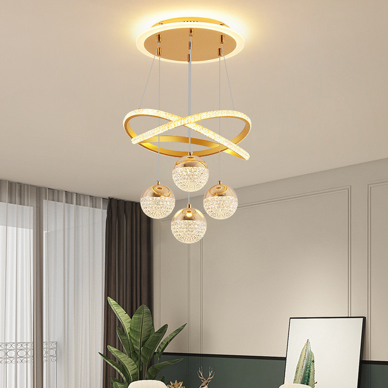 wholesale   Custom Crystal Ceiling Fan Light , Chandelier Ceiling Fan With Pendant Light