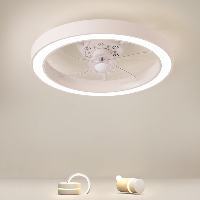 Factory 2025 New Lighting Japanese Standard Cross-Border Fan Light LED Ceiling Fan Integrated Bedroom Dining Room ABS Lamp