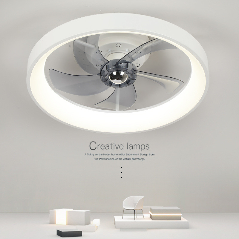 Wholesale factory App Control 6 Speed Smart Ceiling Fan Light with Remote Control ABS 3 Blades Silent LED Fan Lamp for Bedroom Living Room