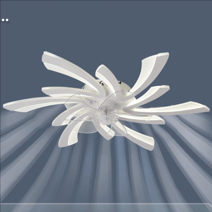 wholesale  Morden Light Luxury Living Room Ceiling Fan Lamp Bedroom Ceiling Fan Light High End Electric Fan Integrated Lamp