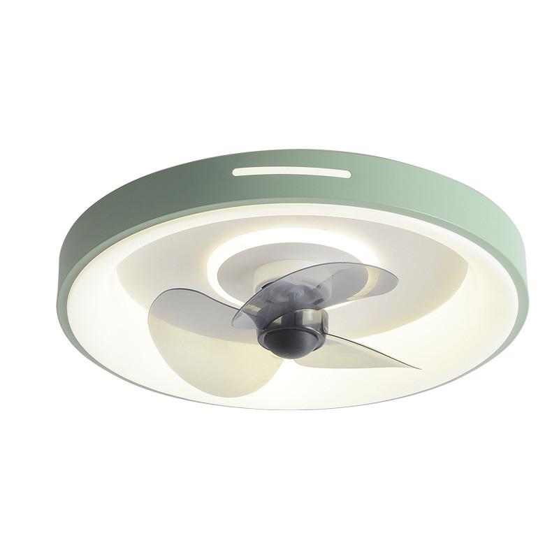 Wholesale    Nordic Simple Smart LED Ceiling Fan Ultra-Thin Modern Design for Bedroom Dining Room Remote Control Iron for Home Use