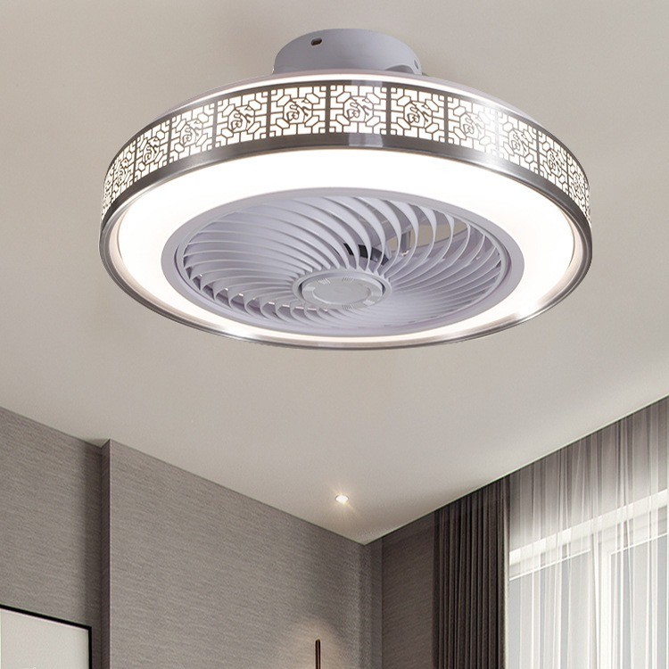 Modern Chinese-Style LED Ceiling Fan Lamp Cross-Border Exclusive for Living Dining Room Integrated LED Ceiling Fan