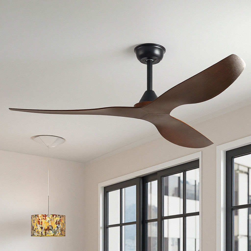 Wholesale  52-Inch Modern Aesthetic Reversible Airflow Ceiling Fan 6-Speed Adjustable Inverter DC Motor Energy-Saving AC Remote-Controlled