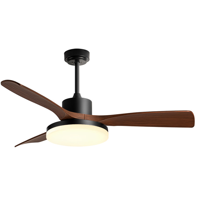 Wholesale  Modern 42/52 Inches Ceiling Fan Light 3 Blades DC Motor Remote Control Switch Iron Lamp Body Black/White Color