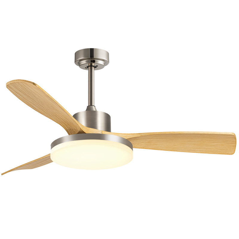 Wholesale  Modern 42/52 Inches Ceiling Fan Light 3 Blades DC Motor Remote Control Switch Iron Lamp Body Black/White Color