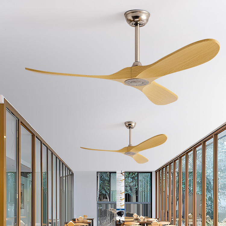 Wholesale   Stylish 52-Inch Large Ceiling Fan With 3 Durable ABS Blades Modern Simple Design Remote Control