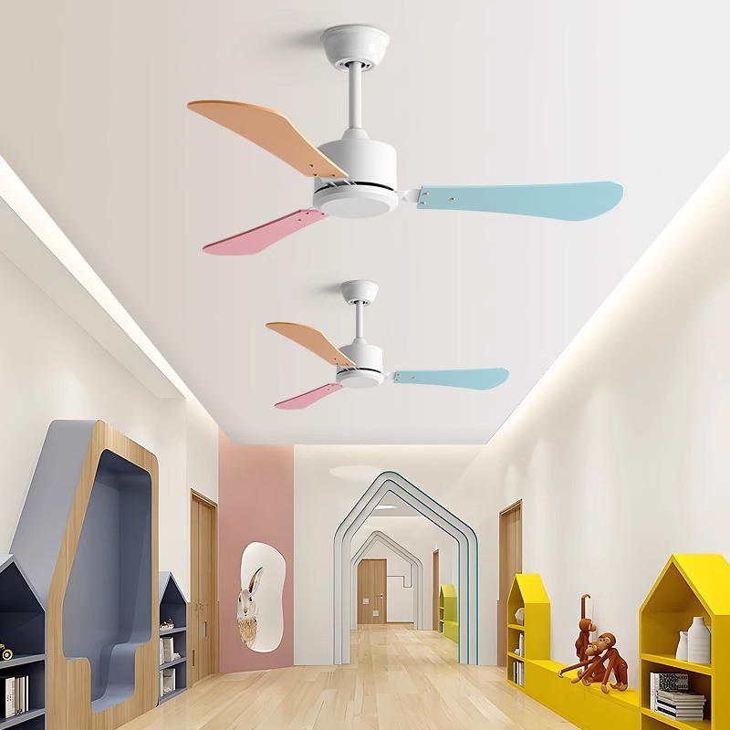 Large Wind Ceiling Fan Home Dining Room No Light Kindergarten Industrial Quiet Commercial