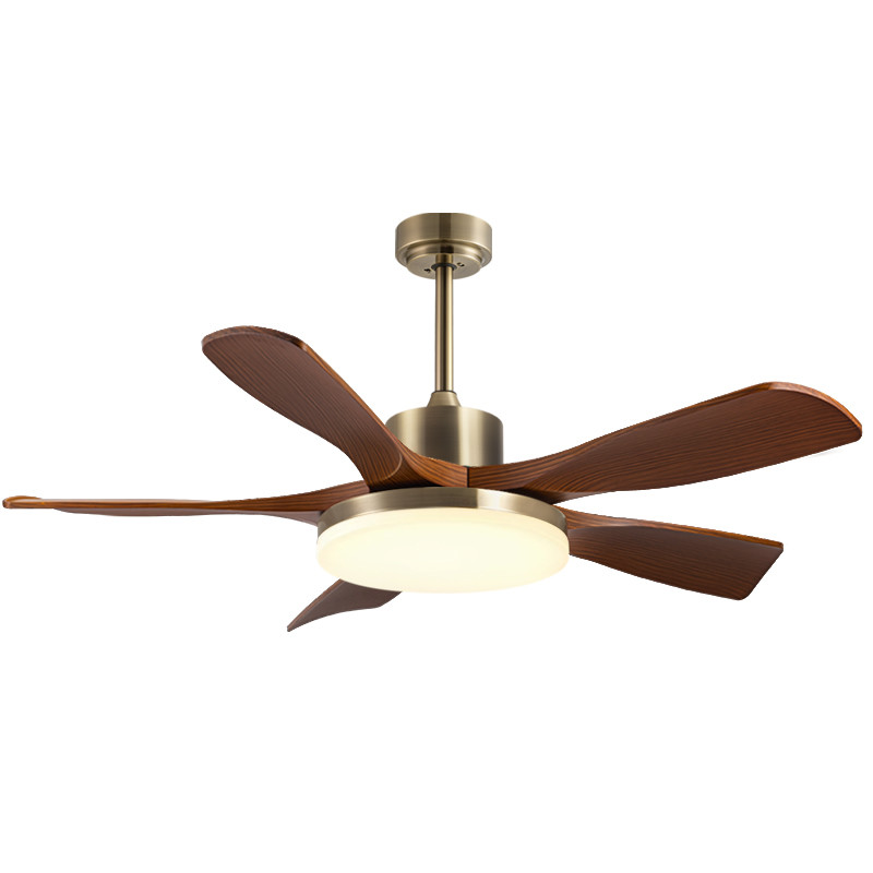 Factory 56-Inch Modern Ceiling Fan Light Black/White ABS Blades Remote Control Iron Lamp Body Wholesale for Living Room