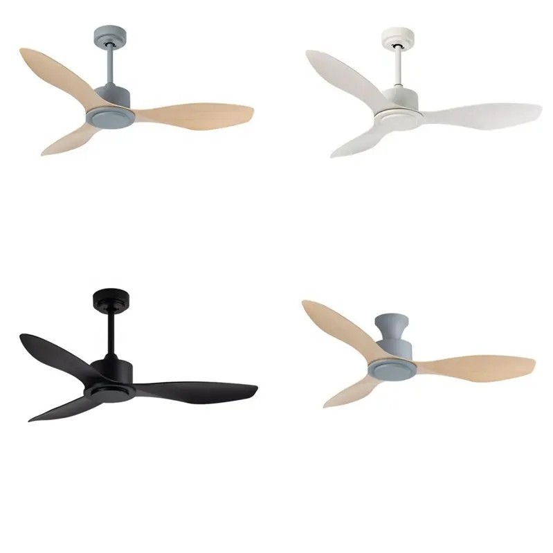 Manufacturer  Interior Office Home Remote Control ABS 3 Blades White Black Modern 48 Inch Ceiling Fan