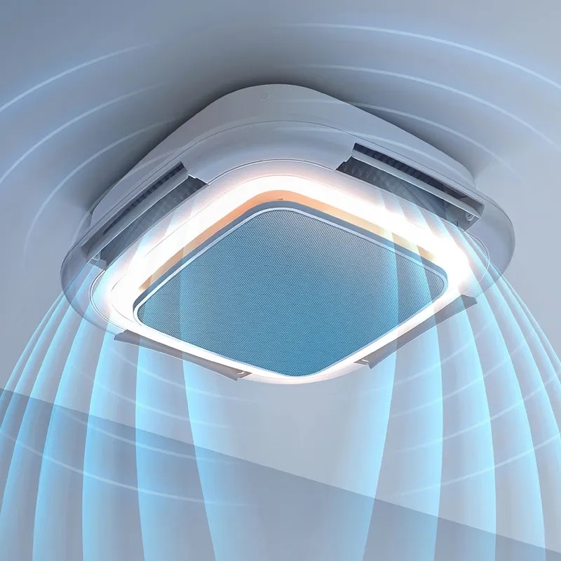 Wholesale factory Model 7023 Newest Smart Ceiling Fan with Light Bedroom Fan Light Vaneless Fan Ceiling Light