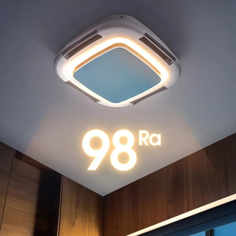 Wholesale factory Model 7023 Newest Smart Ceiling Fan with Light Bedroom Fan Light Vaneless Fan Ceiling Light