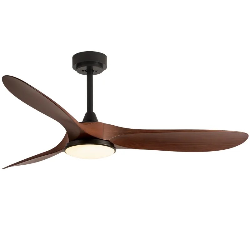 wholesale  HFBH Fan Light Model 666 52 Inch Wood Color Ceiling Fan with ABS Blade