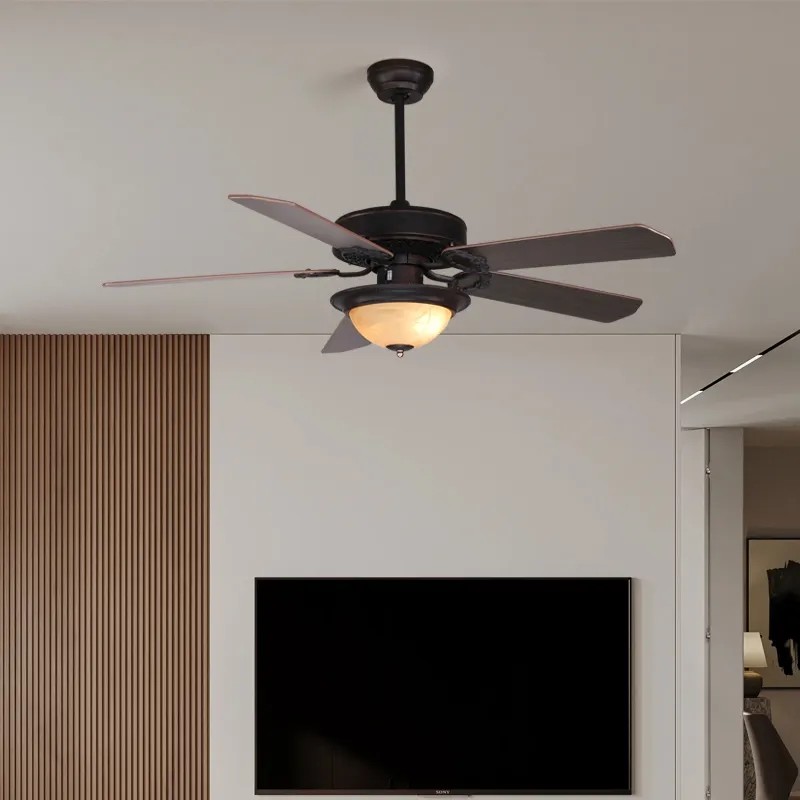 wholesale   HFBH Model 281 52 Inch Classic American Design Bronze Color 110V 220V Fan Light