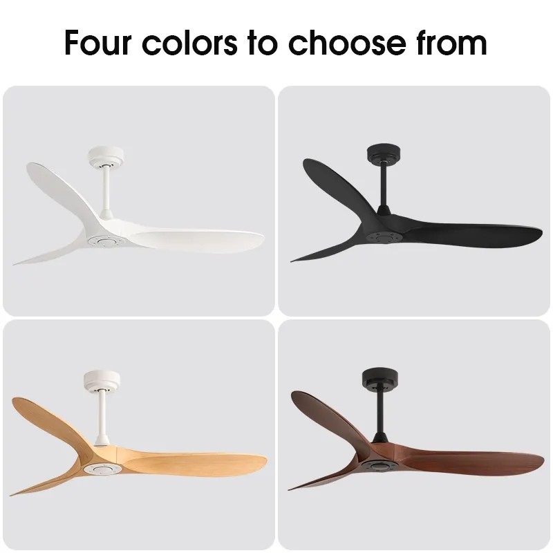 Wholesale factory Model 666 42 Inch Black White Wood ABS Blade Modern Ceiling Fan