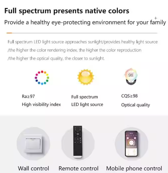 Luxury Fan Light Square Bedroom 6 Speeds Decorative Recessed Smart Bladeless Ceiling Fan With Light for Living Room Bedroom