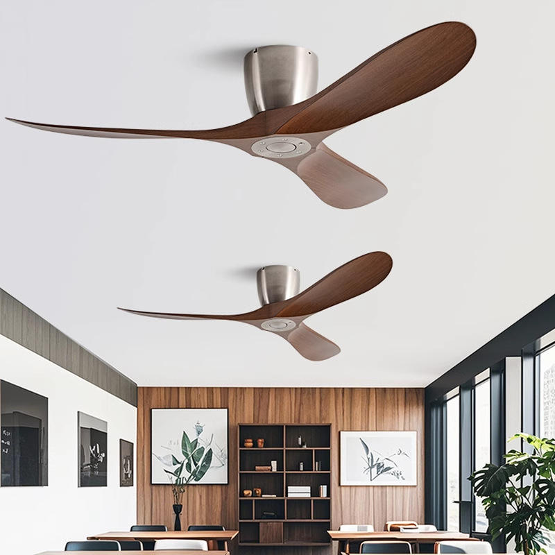 Wholesale factory Propeller 52 Inch Smart Ceiling Fan with Light and Remote Control
