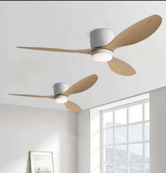 Factory Silent DC Motor 3 ABS Reversible Blades Black And White Styles 42 Inches 6 Speed Indoor Ceiling Fan