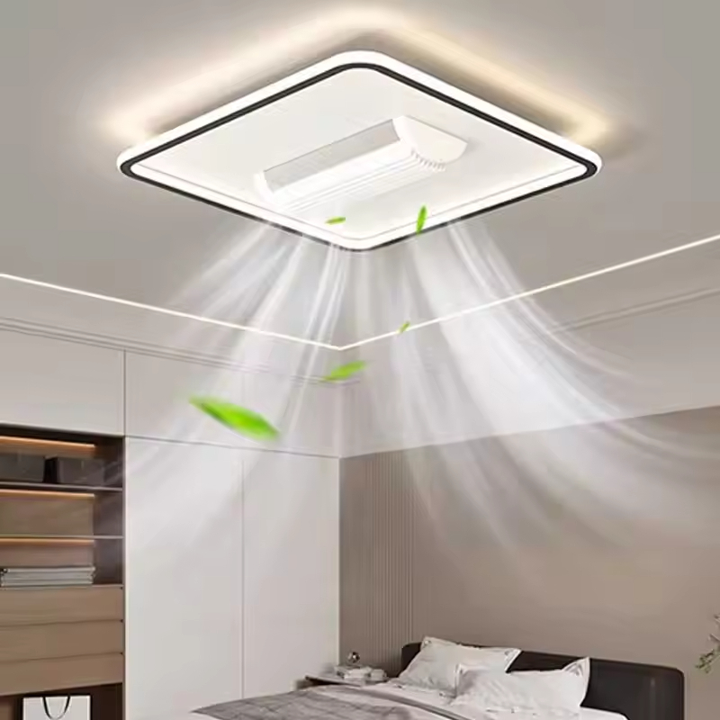 Wholesale factory Modern Luxury Decorate Room or Hotel Ceiling Fan Light Recessed Smart LED Ceiling Fan Lamp With Remote Control