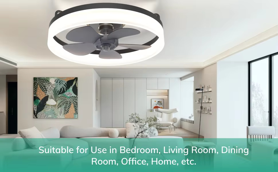 Wholesale factory Modern Dimmable Led Fan Ceiling Light Led Remote Control