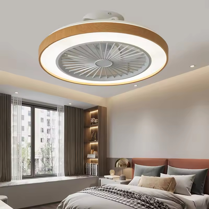 Wholesale factory 2025 Summer Hot Sale Ceiling Fan Light for Bedroom Tiny House 50CM Ceiling Fan with Light 72W Including Remote APP Control