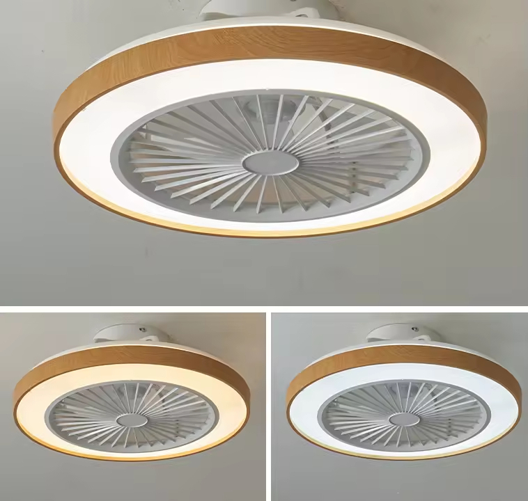 Wholesale factory 2025 Summer Hot Sale Ceiling Fan Light for Bedroom Tiny House 50CM Ceiling Fan with Light 72W Including Remote APP Control