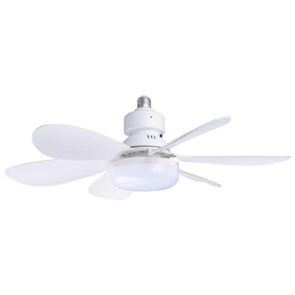Wholesale   Modern LED Fan Light E27 Remote Control 3 Colors Changeable Strong Wind Speed 52CM 32W AC85-265V Ceiling Fan Light for Bedroom