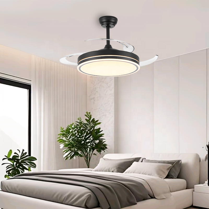 wholesale   Contemporary Ceiling Light With Fan For Home Or Villa Metal Iron Copper For Ambient Lighting