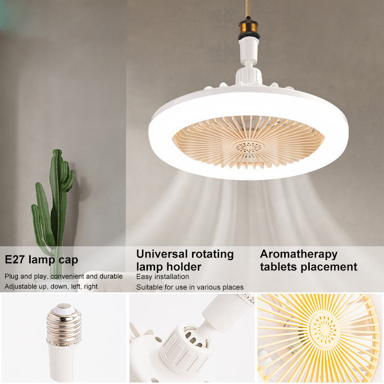 Wholesale    New Star Shape Lighting Ceiling Fans With Lights Remote Control Romantic Invisible Ceiling Fan With Led Lights