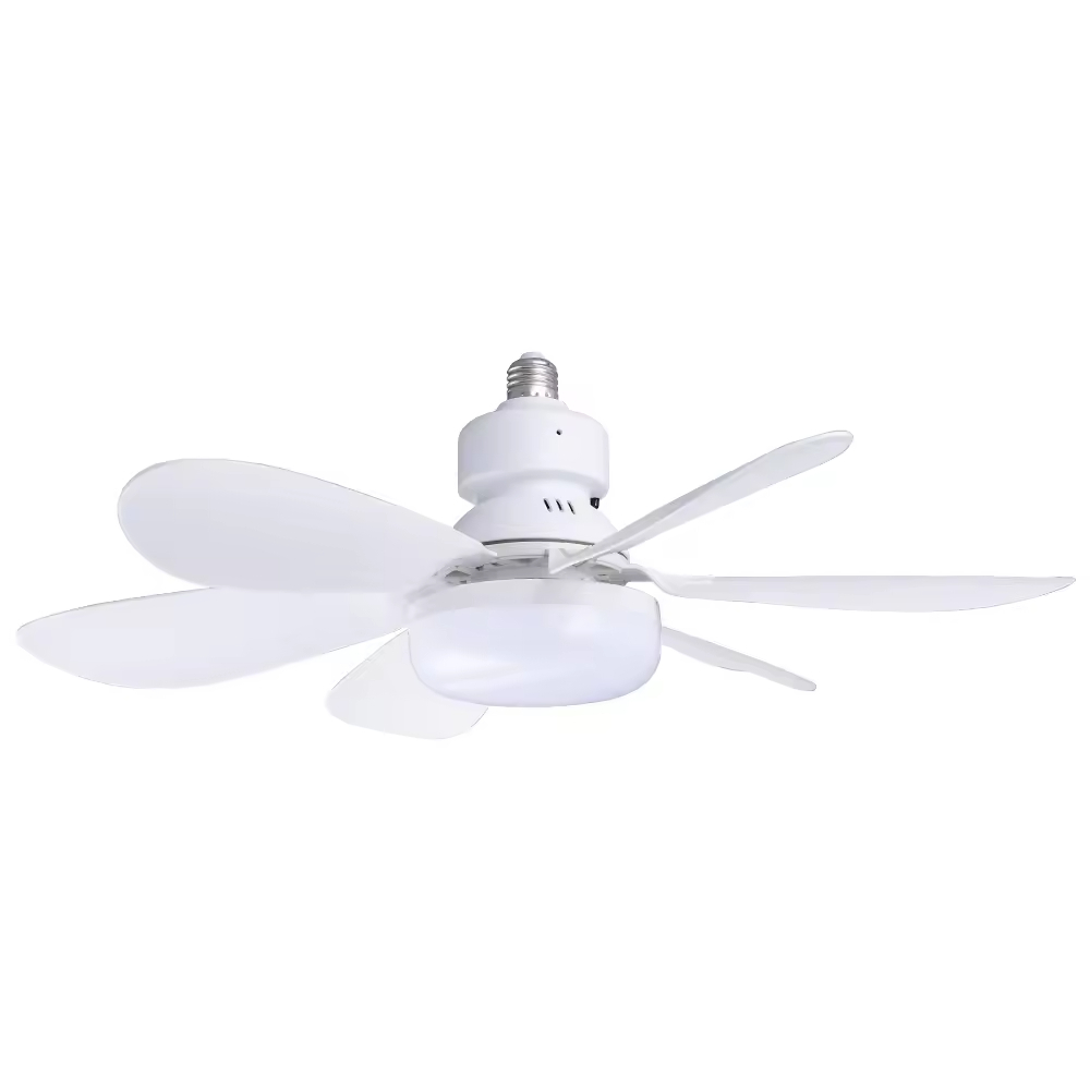 Wholesale   Modern LED Fan Light E27 Remote Control 3 Colors Changeable Strong Wind Speed 52CM 32W AC85-265V Ceiling Fan Light for Bedroom
