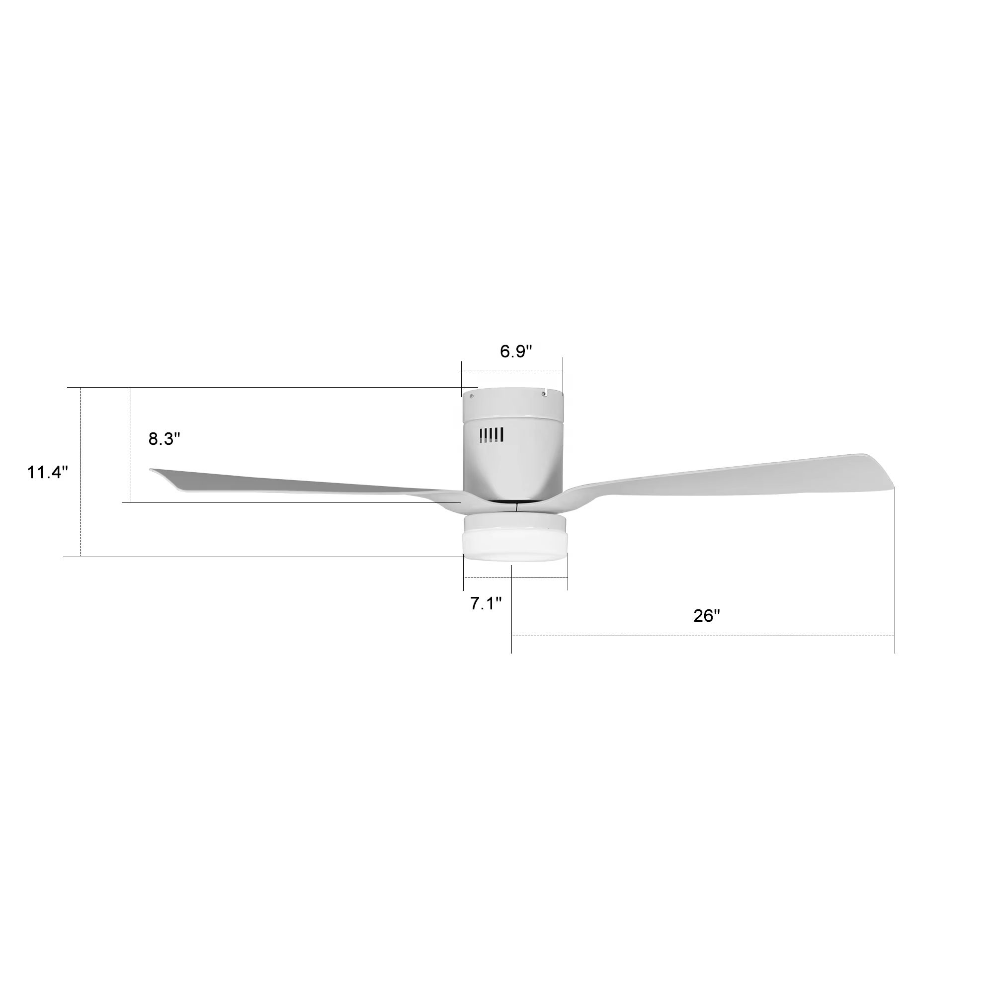 Wholesale factory 52inch LED Ceiling Fans With Lights Remote Control Ceiling Light With Fan For Home And Hotel