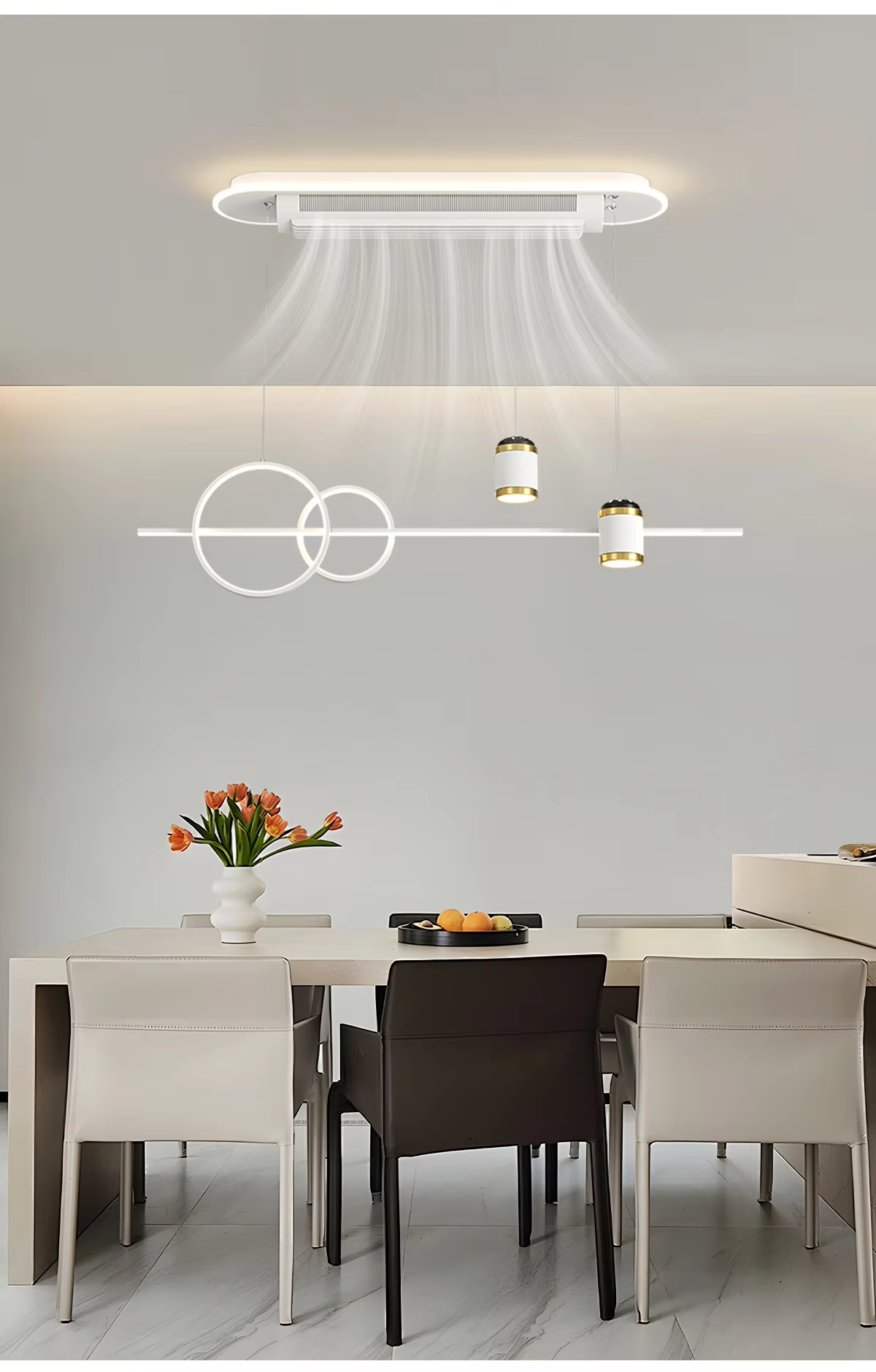 wholesale   Ceiling Fan with Light Remote Control for Bedroom Livingroom Dining Eye Protection Silent Fans Lights