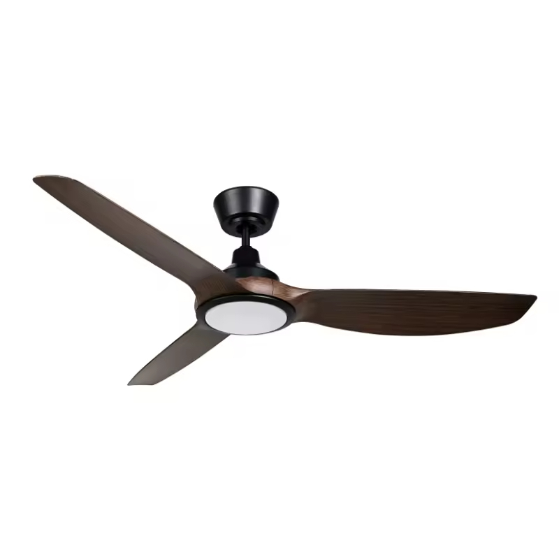 Quiet Motor Cafe Living Room Dining Room Bedroom Study Room 52inch LED Ceiling Fan Light Kits