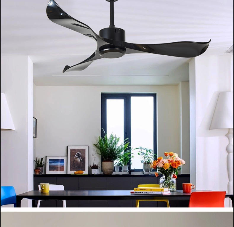 Factory 3 Blade LED Light Ceiling Fan with Remote Control Waterproof Outdoor Design for Hotels Budget-Friendly