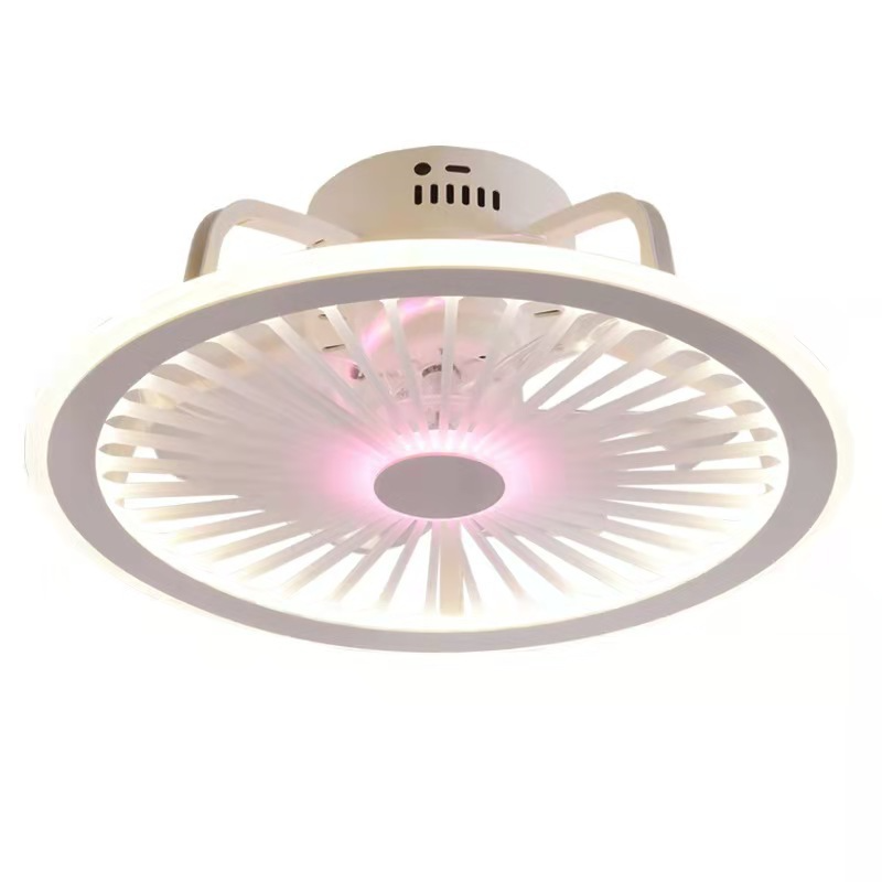 Factory Remote APP Control Smart Low Profile Ceiling Fan Light Flush Mount LED Ceiling Light 6 Wind Speeds New Technology Ceiling Fans