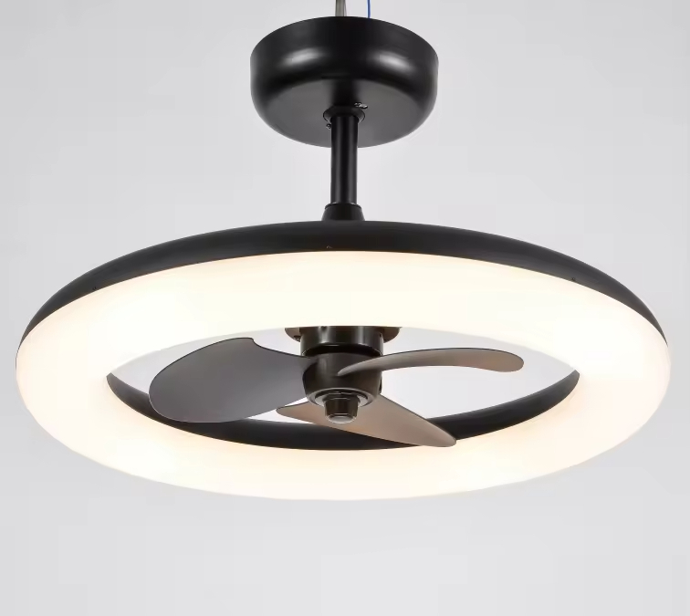 Retro Industry Ceiling Fan Light Modern LED Ceiling Fan With Light Remote Control Fan Lamp
