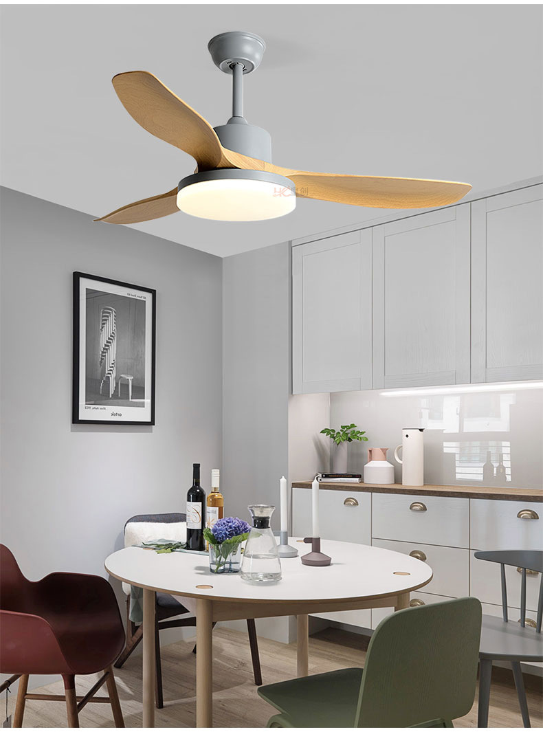 wholesale, manufacturer, factory，batch,tailered, customized   Nordic Simple ABS Ceiling Fan With Remote Control 61 Inch Super Wind Ceiling Fans