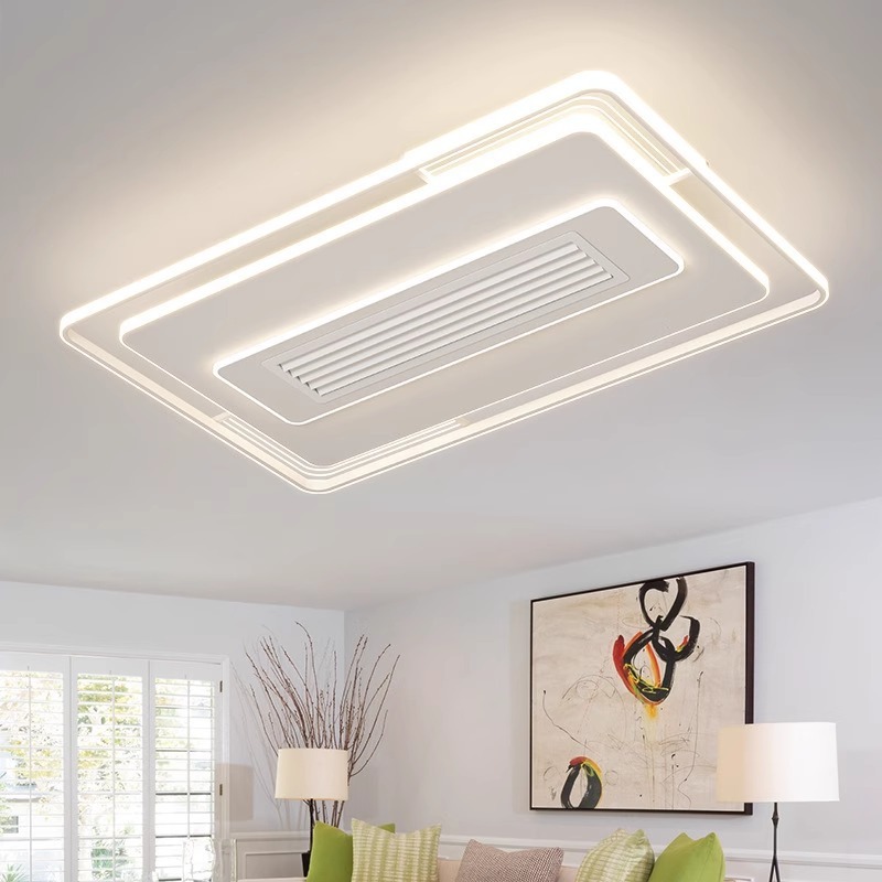Factory wholesale Minimalist Bladeless Ceiling Fan With Light ,  Multi Shape Electric Ceiling Fan With Remote